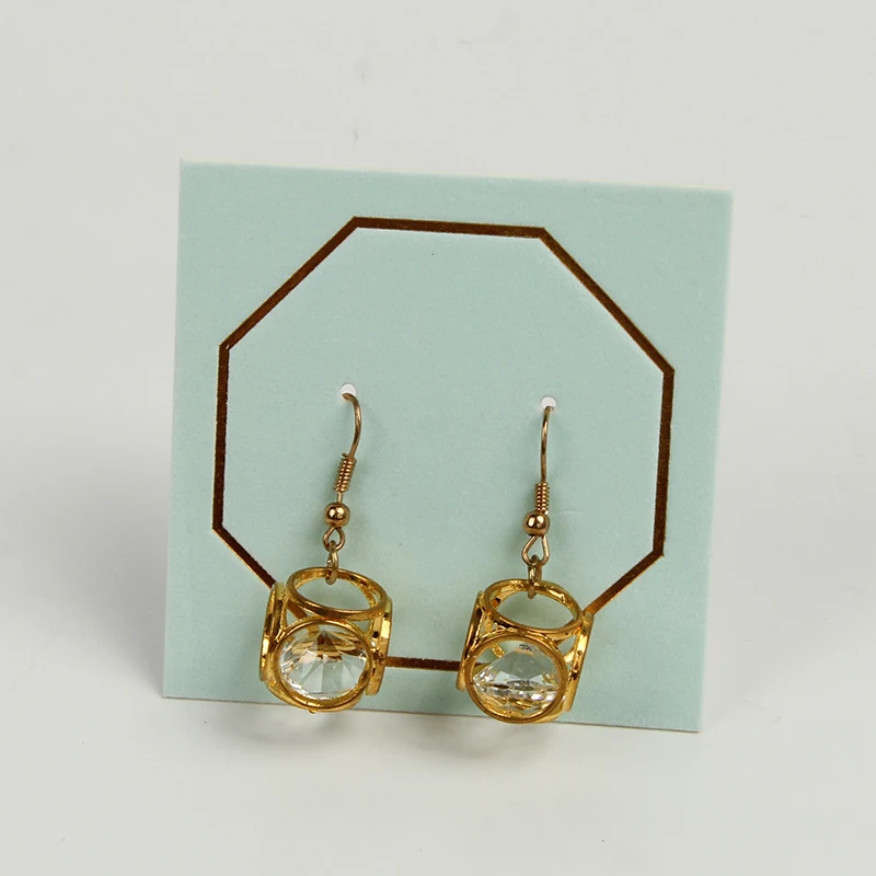 Personalized Luxury Custom Printed Logo Necklace Earring Cards Jewelry Display Card