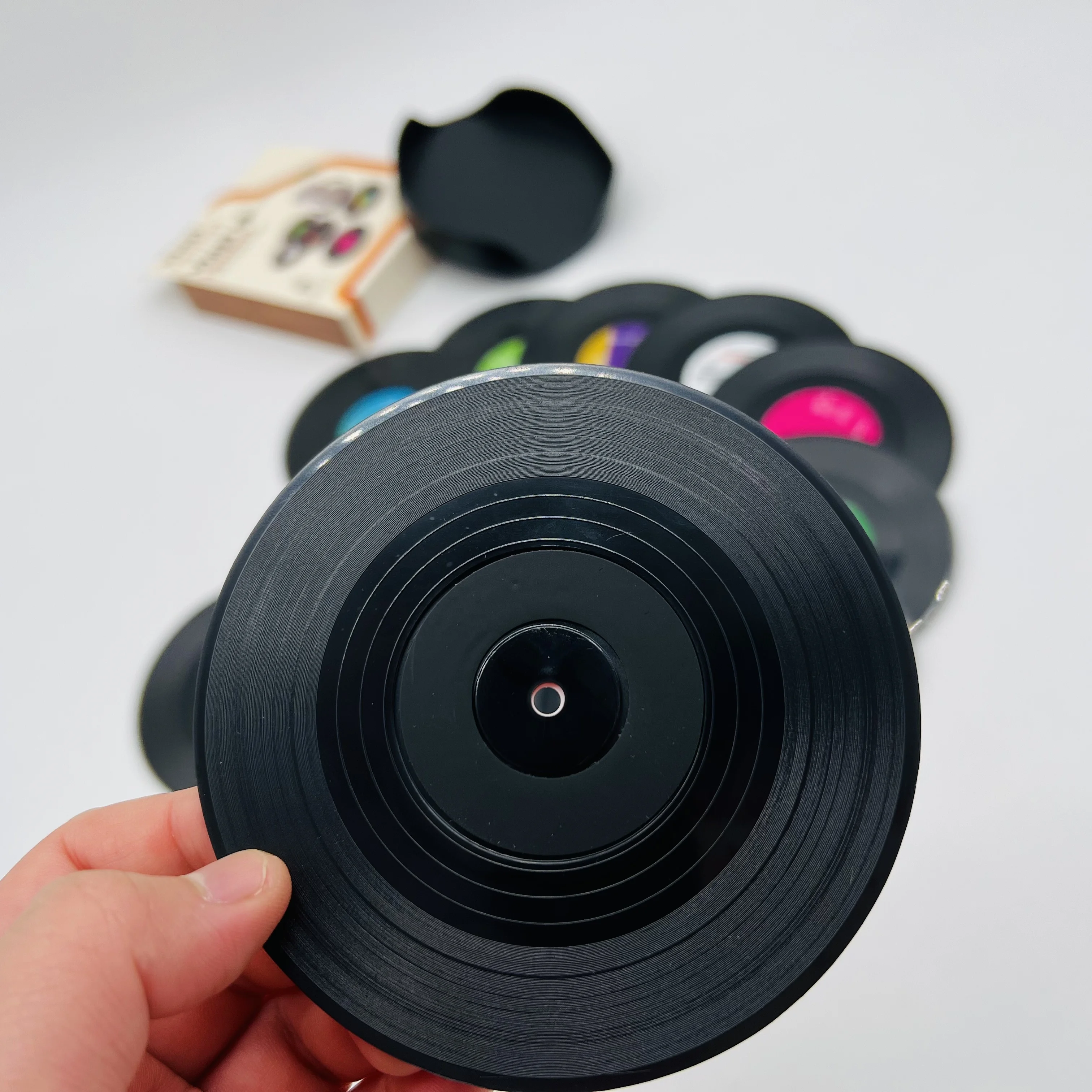 Set of 12 Conversation Piece Drink Vinyl Coaster Housewarming Hostess Gifts Wedding Decorations