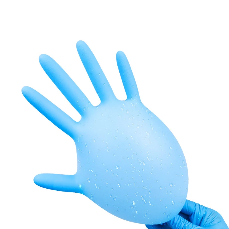 Pure Nitrile Examination Gloves Thickened protection Waterproof Household Medical Anti-slip Disposable