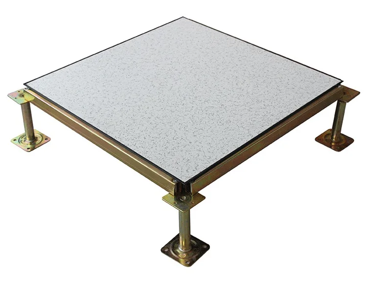 Modern Design Calcium Sulfate Anti-Static Raised Access Flooring Data Centers Computer Rooms HPL/PVC Ceramic Finish Steel Metal