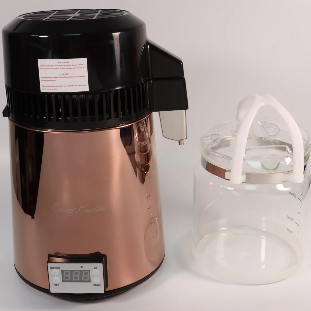 High Quality Portable Stainless Steel 750W Water Distiller with Glass jug 4 liters