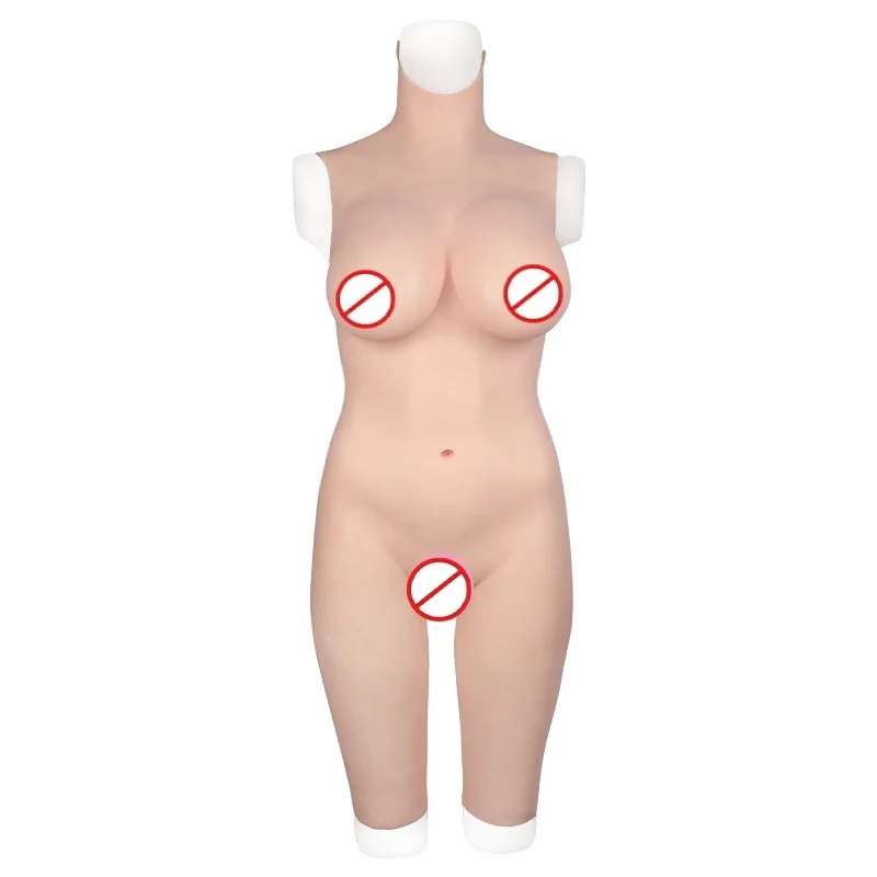 Hot Sale Silicone Body Suit Crossdress Clothing Silicone Padded Hip Butt Panty Silicone Female Body Suit