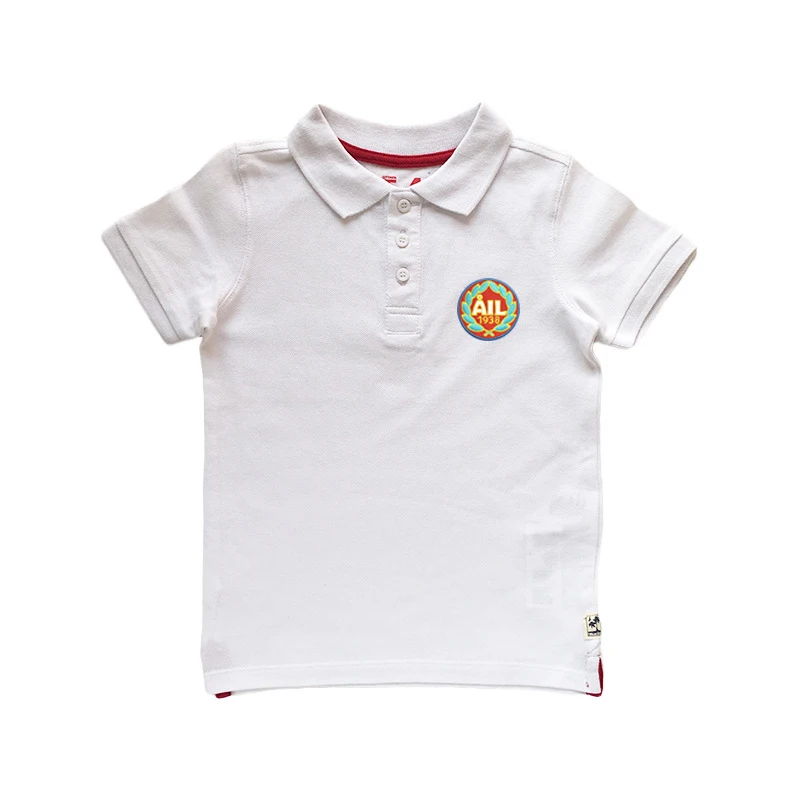 China Manufacturer Cotton Pique Polo Shirts Kids Custom Logo Embroidery Patch Polo T-shirts Boys