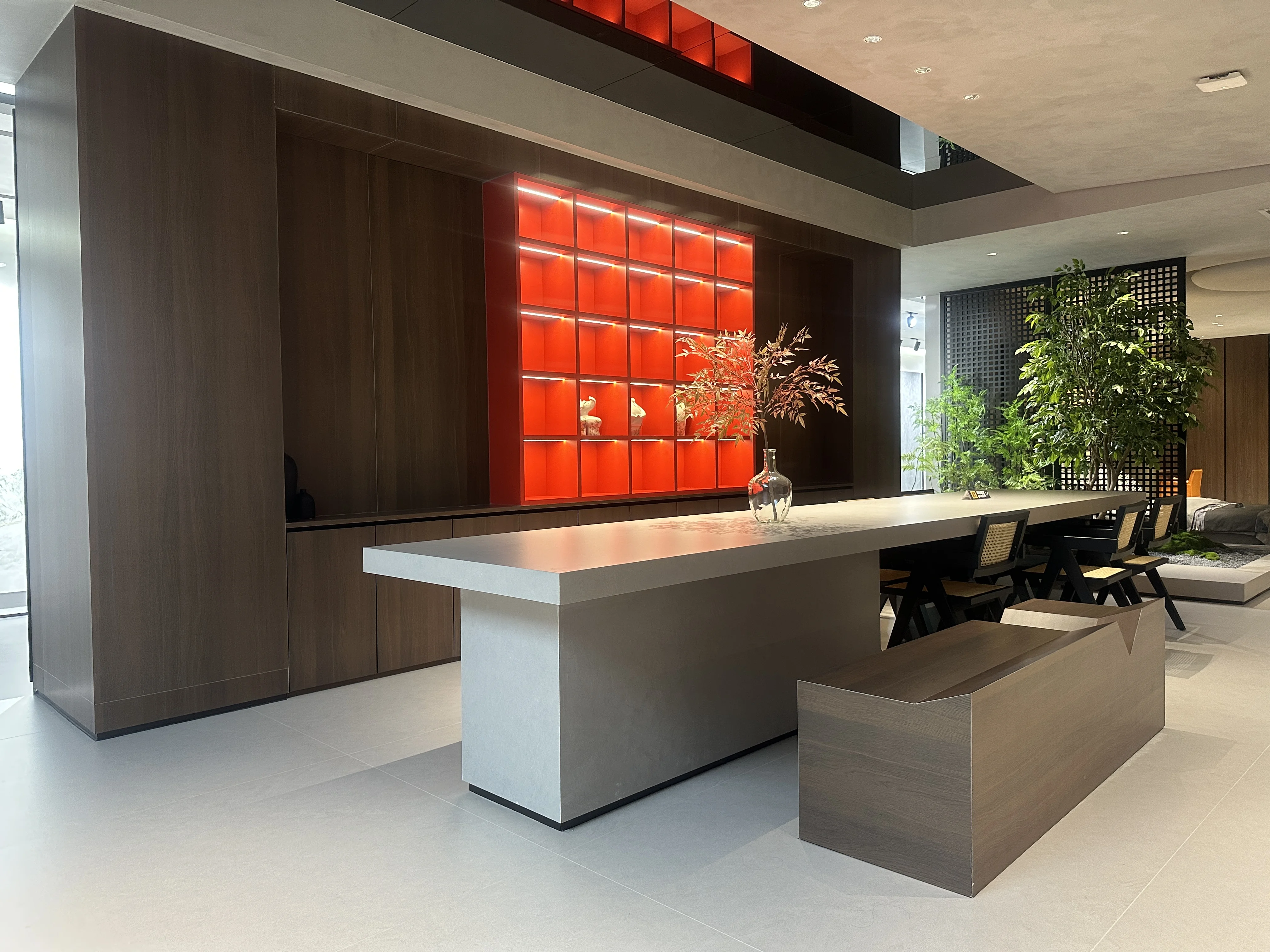 Colors wood vein sintered stone slab for bedroom floor