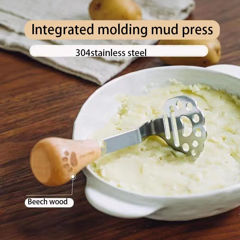 Fruit Vegetable Tools Accessories Kitchen Gadgets 304 Stainless Steel Potato Mud Crusher Machine Potatoes Masher Ricer