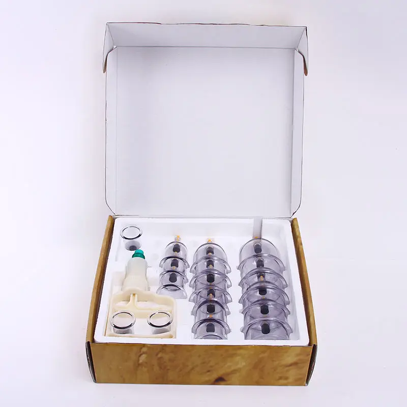 PZ 12PCS/BOX Gift Boxes Package Massage Hijama Cups as Material Cupping Therapy Device Acupuncture Clear Suction Cupping Cups Body