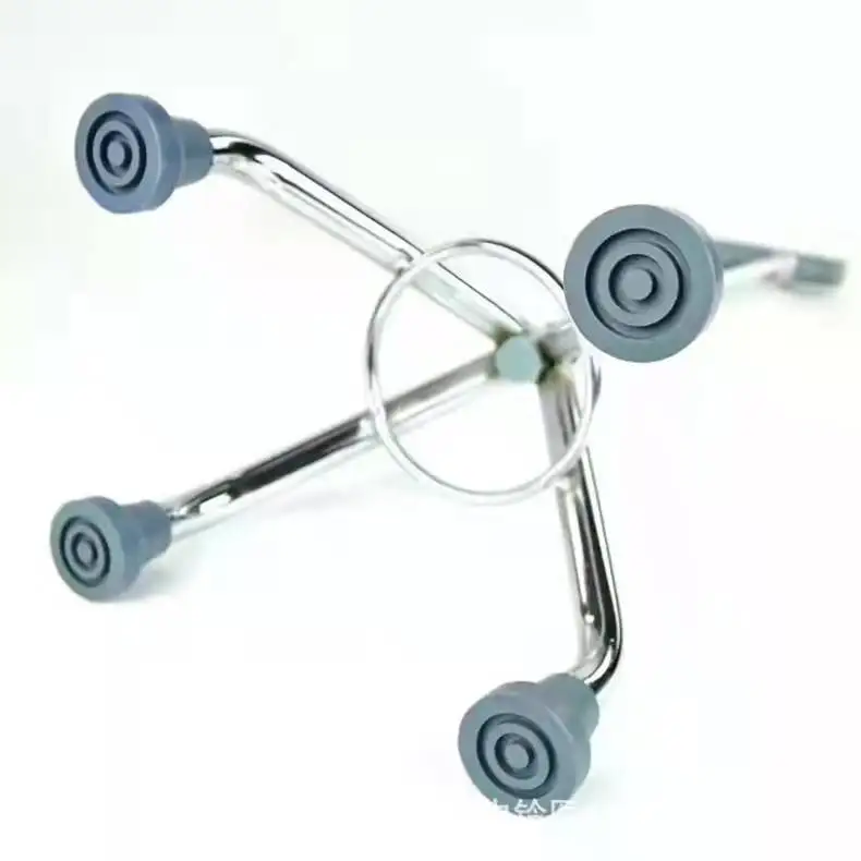 Elderly Walking Stick Telescopic Aluminum Alloy Four-legged Crutches For Non-slip Cane Adjustable Multifunctional Walker