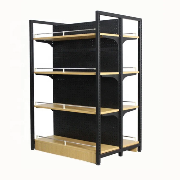 New style supermarket wooden shelf,gondola shelves for sale