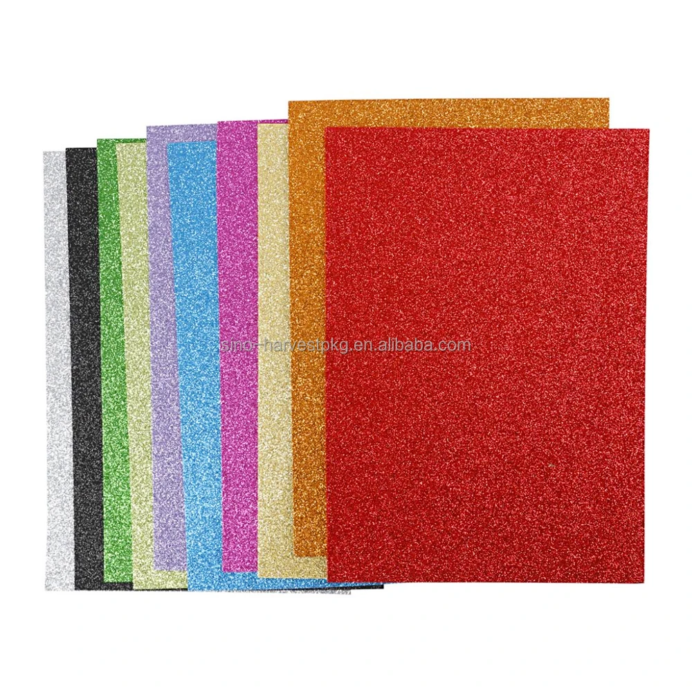 Custom Glitter Eva Foam Sheets Assorted Colors Craft Glitter Foam /Handicraft Crafts Foam Paper For Diy Arts And Crafts Product