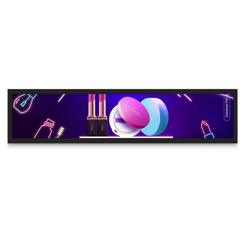 
23.1 inch hd stretched lcd display screen advertising display stretched bar lcd 