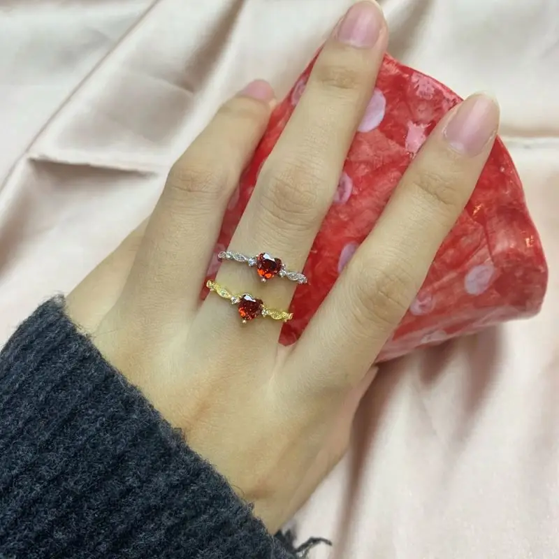 Solid 18K Gold Filled Industrial Style 925 Sterling Silver Flat Open Ring solid sterling silver irregular ring