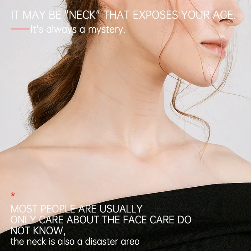 Cosmetics OEM China Beauty Personal Care Neck Lifting Skin Firming Polypeptide Tightening Neck Mask for Anti Aging