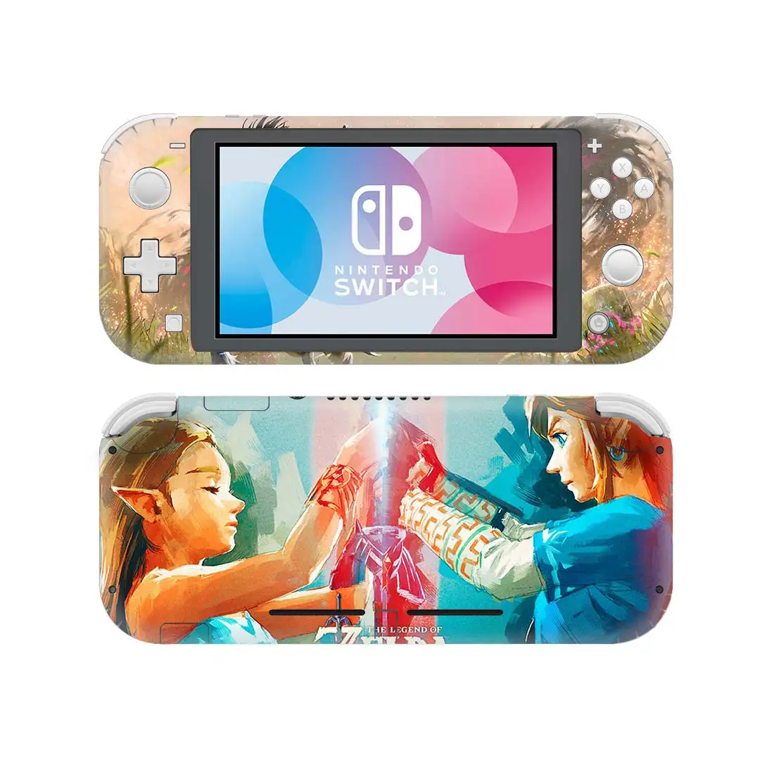 Customized The Legend of Zelda Breath of the Wild Hyrule Warriors Age Of Calamity Nintendo Switch Lite Skin sticker