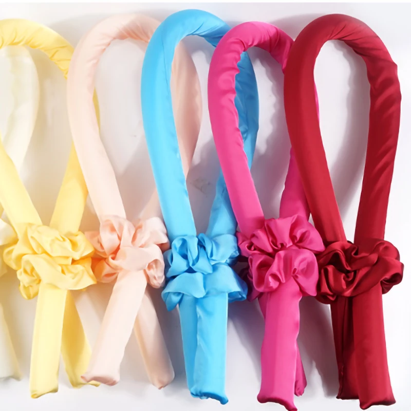 Новые тренды, Плойка для сна без тепла, шелковая атласная лента, плойка, повязка на голову, Плойка для ленивых, набор инструментов для укладки волос, Мягкая повязка на голову