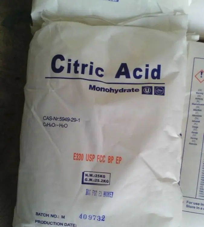 Bulk sodium citrate white powder