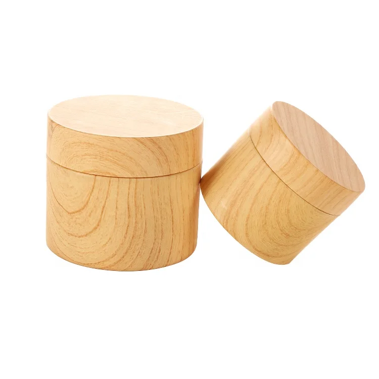 Water velvet water dragon bone compound capsule container,double-walled thick-walled bamboo color lid plus chocolate bean can