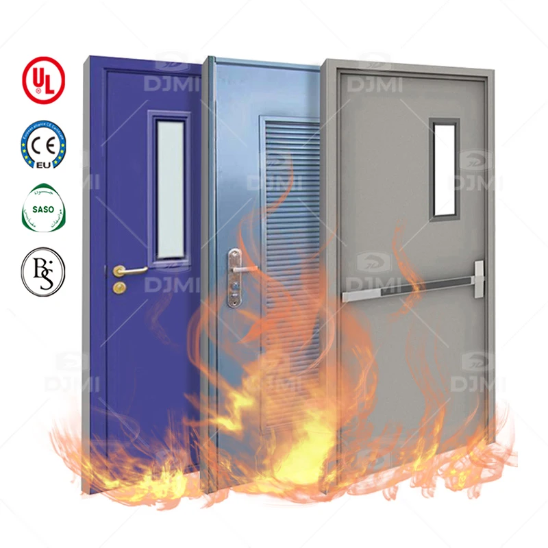 30min 60min 90min Metal Fire Steel Door Customized Steel Fire Proof Door Emergency Fire Steel Door