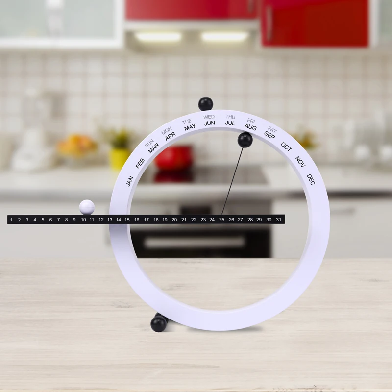 Best christmas gift creative perpetual calendar desk magnetic ball decoration wall calendar perpetual