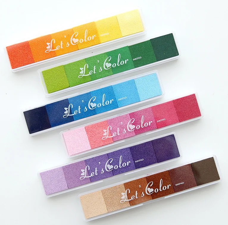 2021 New Best Sell Gradient Rainbow Ink Pad for finger painting