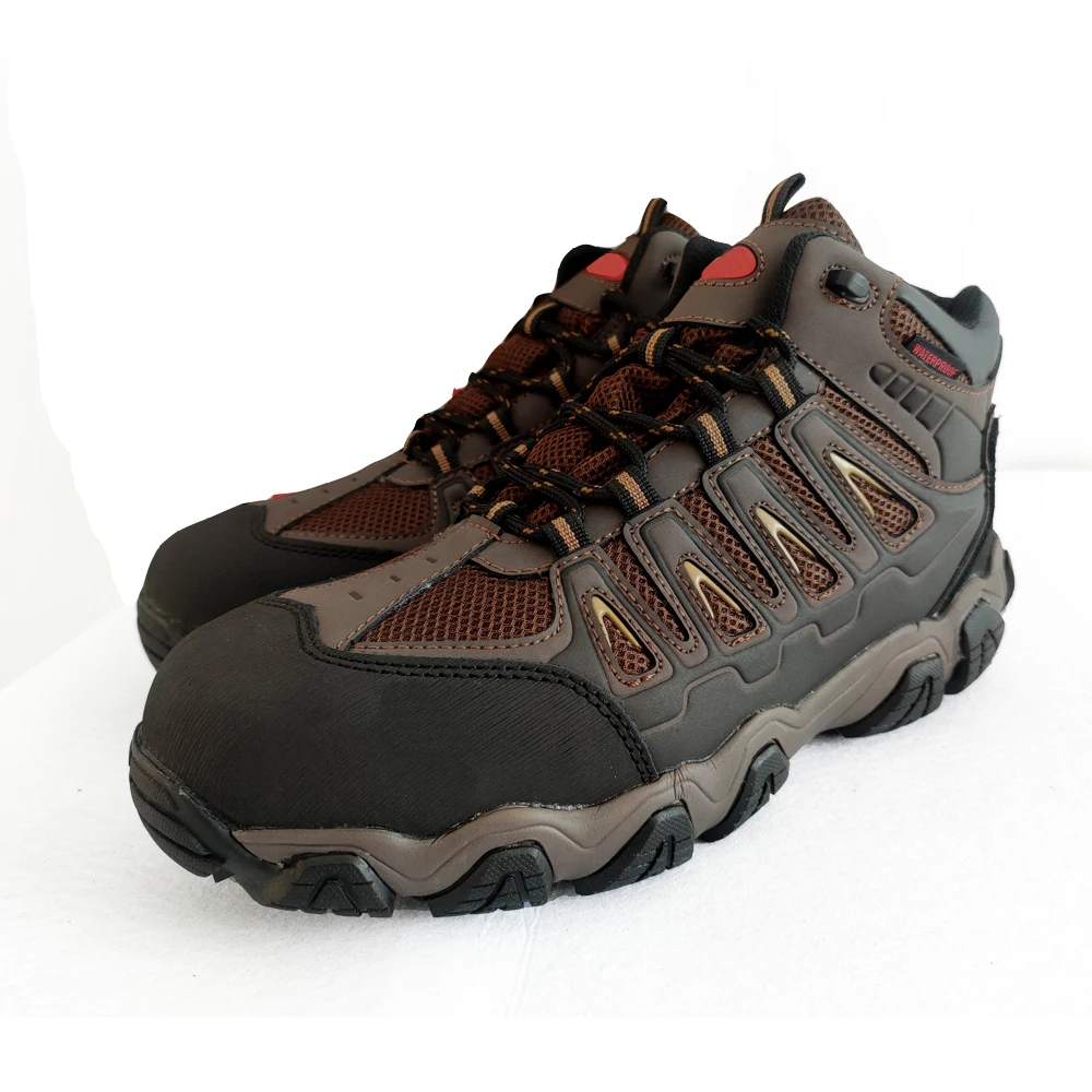 cement  safety shoes boot  customizable brand labor genuine leather steel toe shoes men botas de seguridad industrial