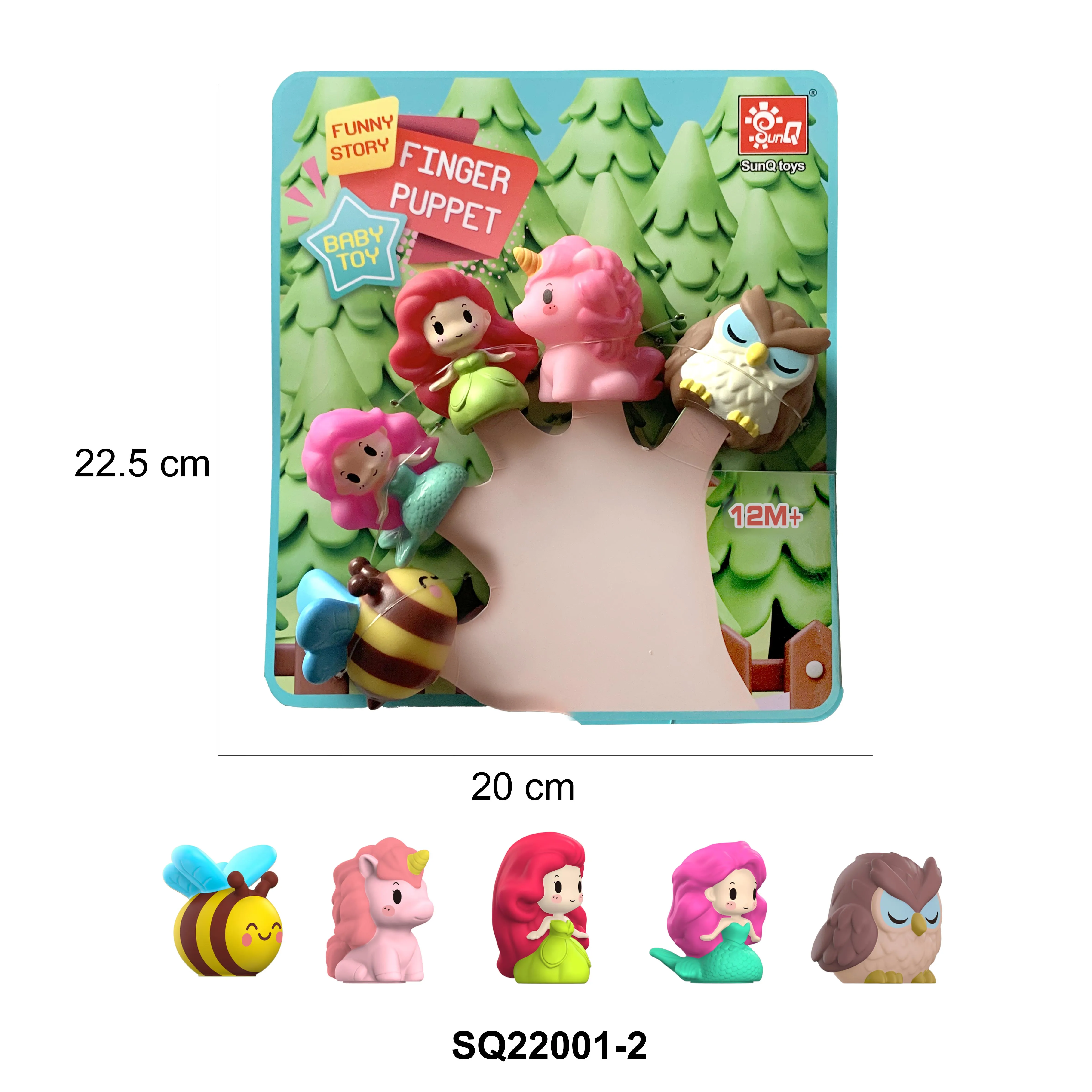 2024 Popular Funny Christmas Halloween Educational Storytelling Interactive Soft Silica Finger Puppet Toys For Kids