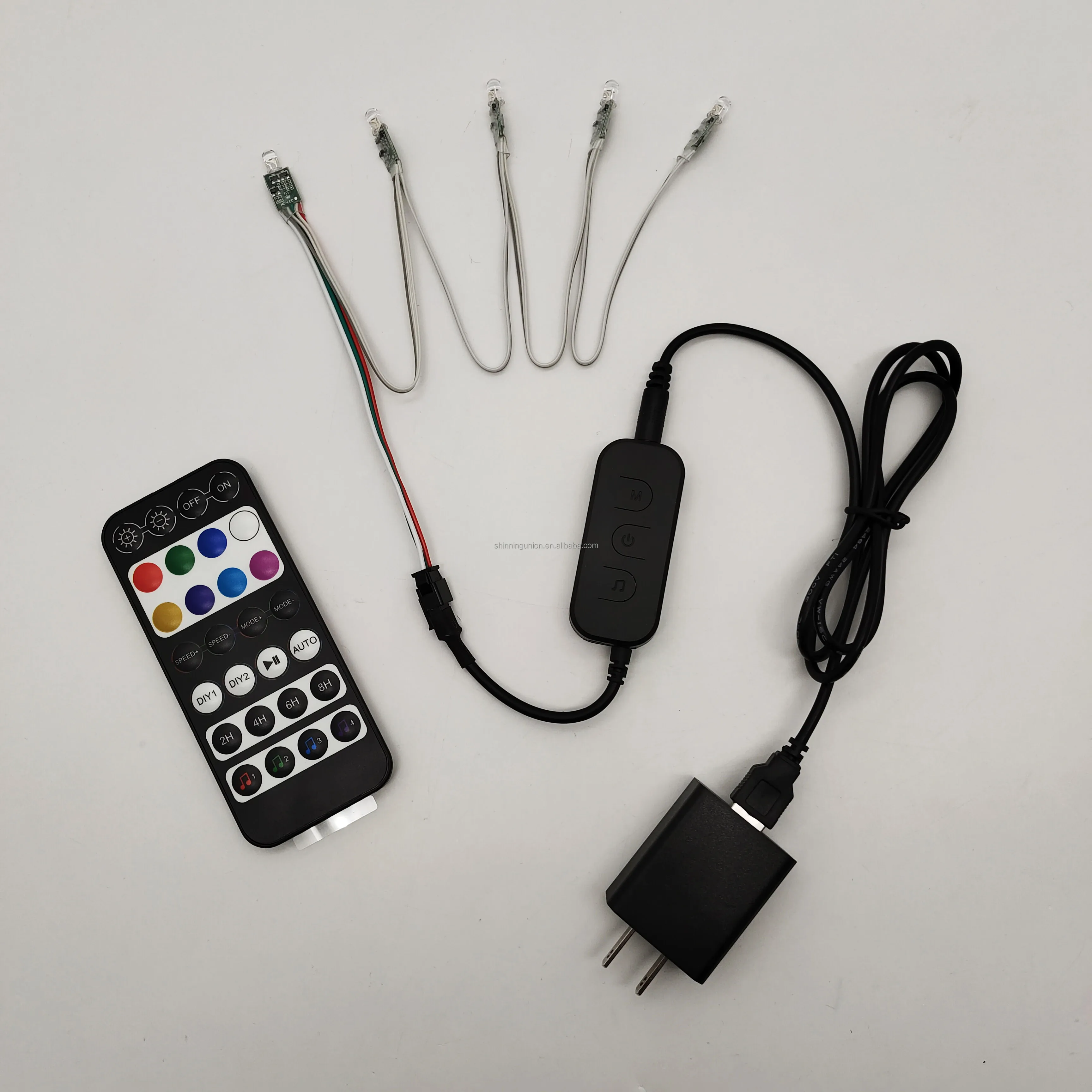 Phone App LED Controller - Remote Control LED Fiber Optic Light Engine Source for Optical Fiber Mesh Ceiling Lighting Decoration