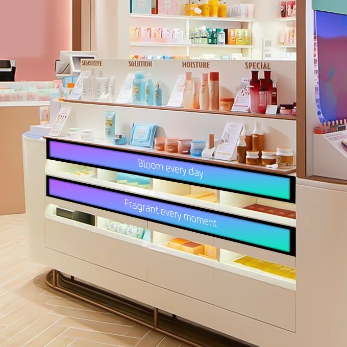 OMD OEM Android 12.1inch Indoor LCD Transparent Display Digital Shelf Edge Ultra Thin Advertising Touch Screen LCD display