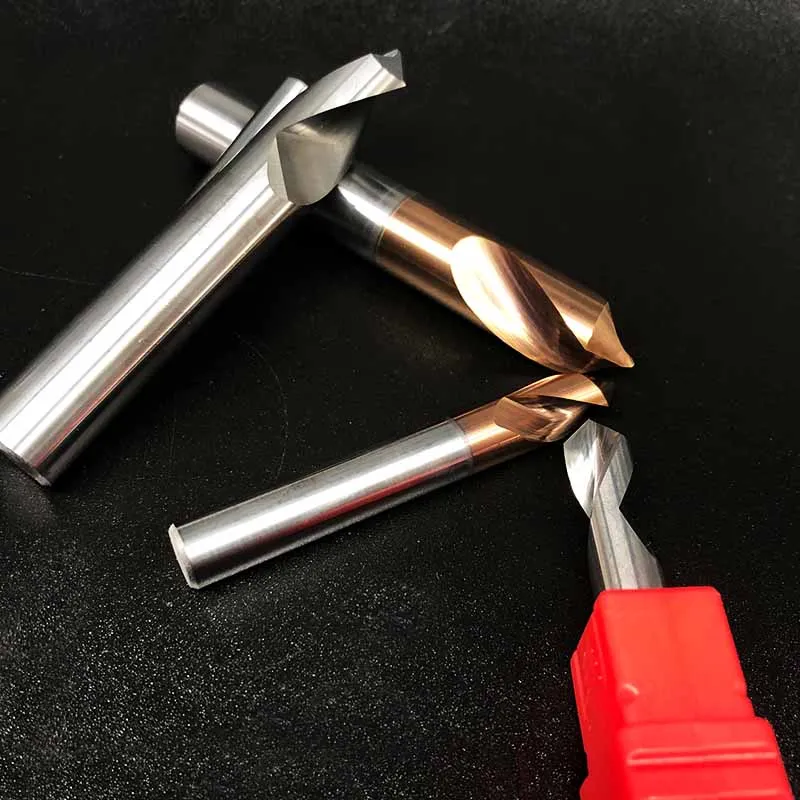 Steel Centering Spotting Drill Carbide Spot Drill With Tisin Coating For Steel