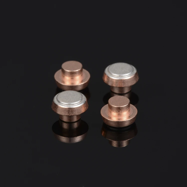 Sterling silver contact electric contact rivet nickel /cadmium/ zinc tin oxide