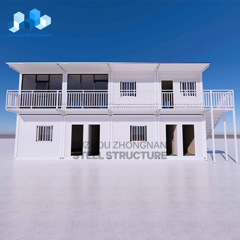 Zhongnan Detachable customizable 2 3 4 bedrooms cabin home modular portable house office tiny prefab container house