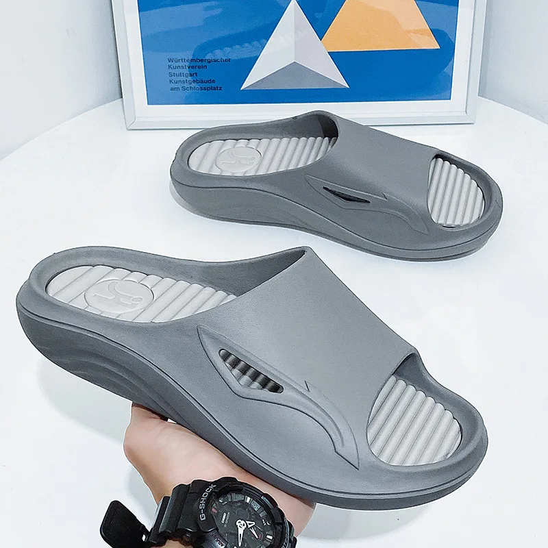 Bathroom Custom Wholesale Summer Popular Pvc Customized Unisex Slipper With Thicken Sole Logo