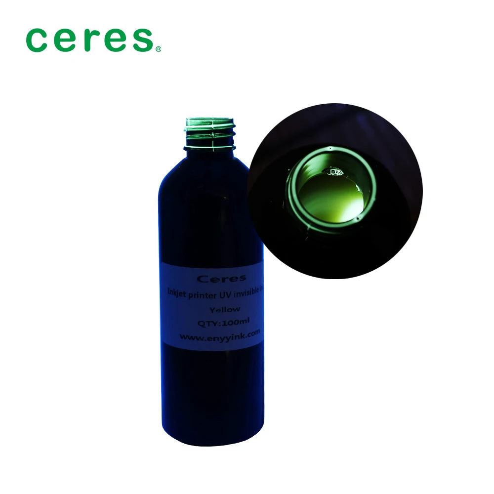 High Quality UV Invisible Inkjet Printer Ink Colorless to Blue