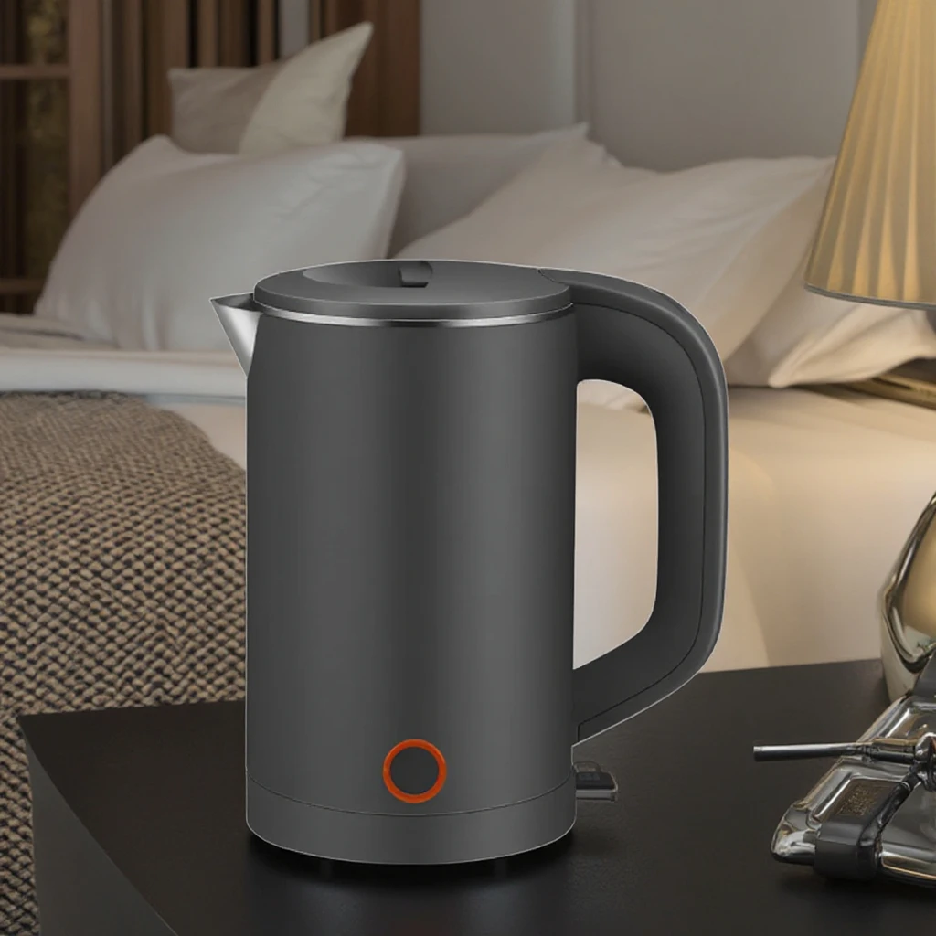 500 мл емкость двойной стальной Электрический чайник портативный водонагреватель кухонная техника