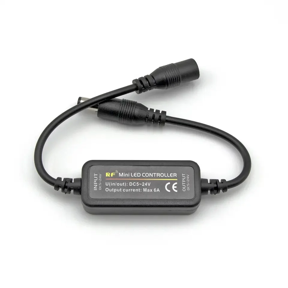 Mini Portable DC5-24V led RF 14-key single color controller 1 channel dimmer for 5050 2835 strip light