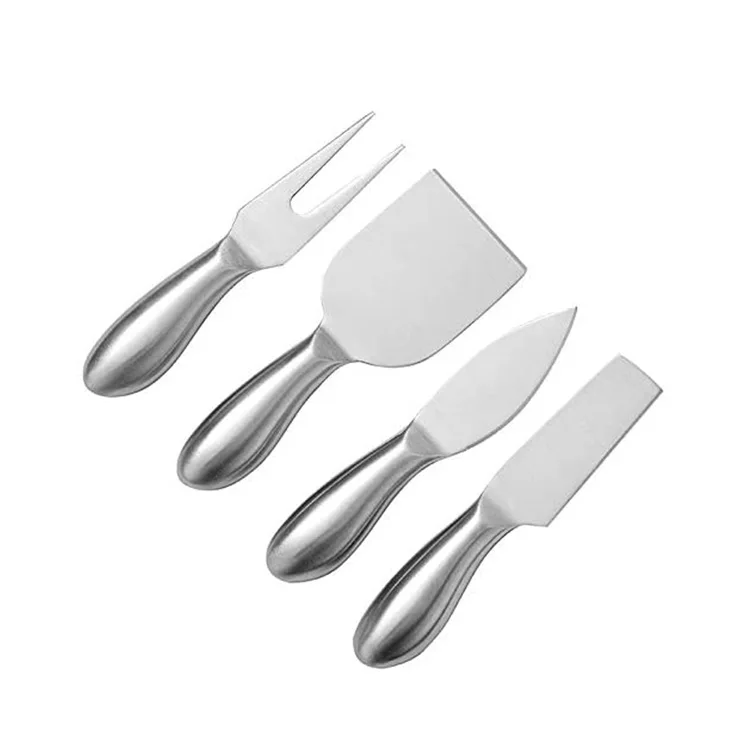 Factory Wholesale Kitchen Butter Cream Pizza Cut Knife and Fork Stainless Steel Cheese Knife