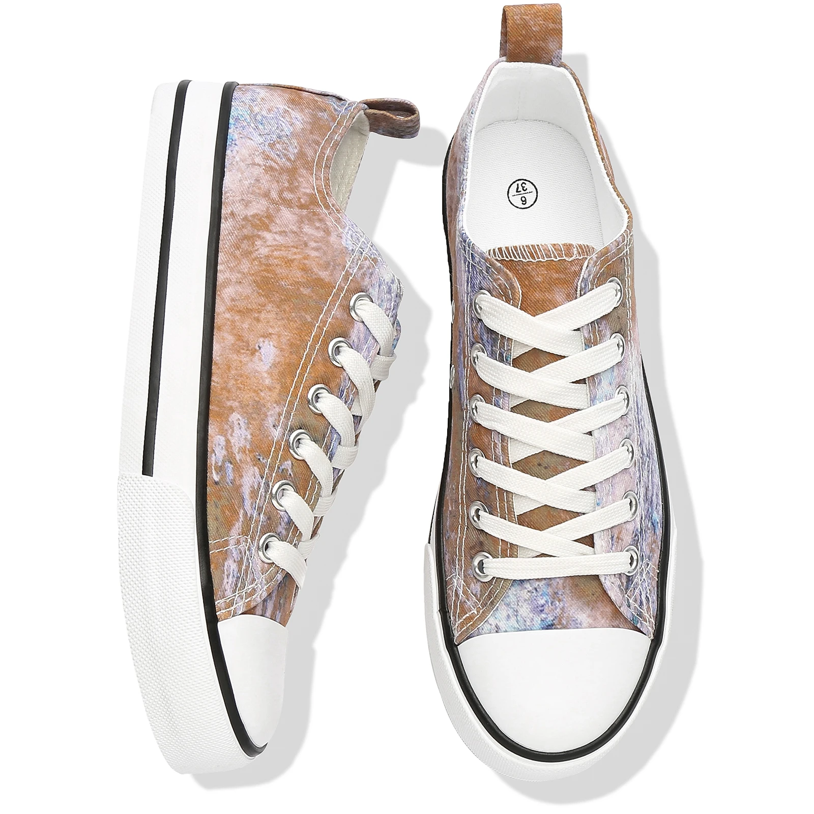 Wholesale Chinese Factory Low Moq Custom Lace Up Canvas Shoes Low Top Canvas Shoes For Unisex