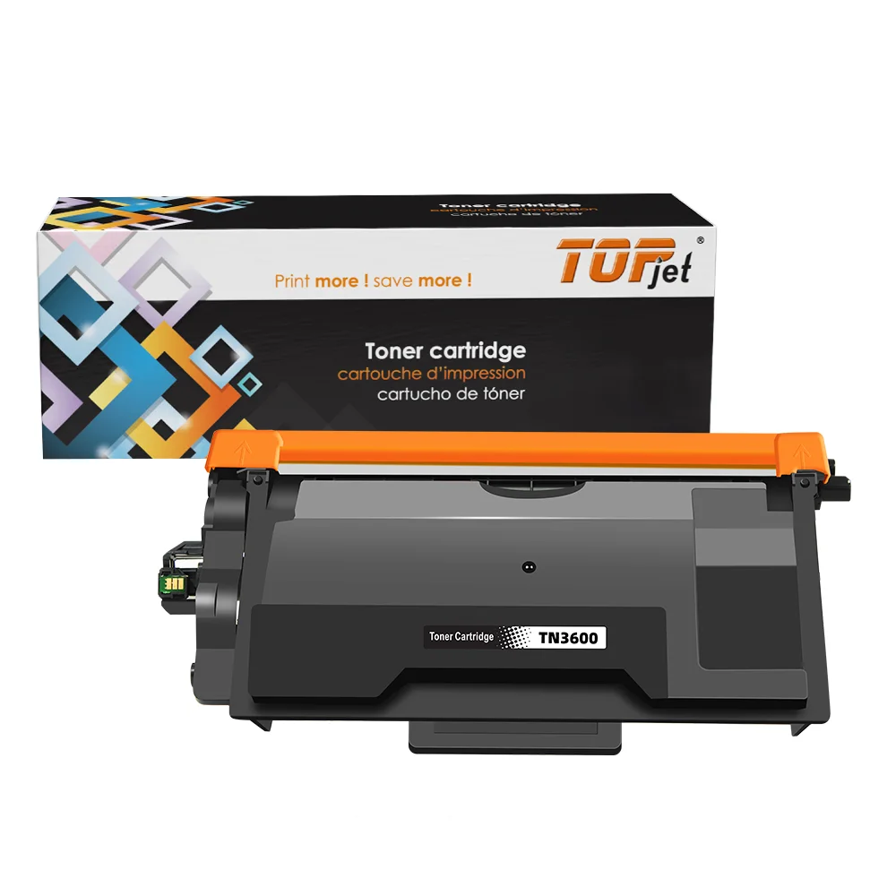 Topjet TN3600 TN3625 TN3609 TN3605 TN3608 TN920 TN70J TN3607 новый картридж с тонером совместимый принтером Brother оптом