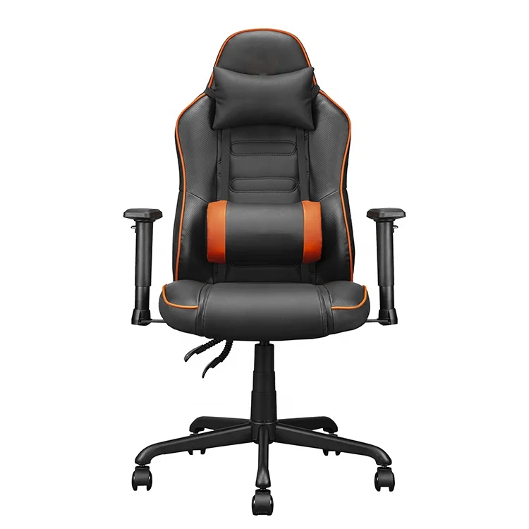 Ultimate Quality Orange Left Right Height Adjustment Reclining Revolving Chair Gaming Chair with 2 Direction Adjustable Armrest