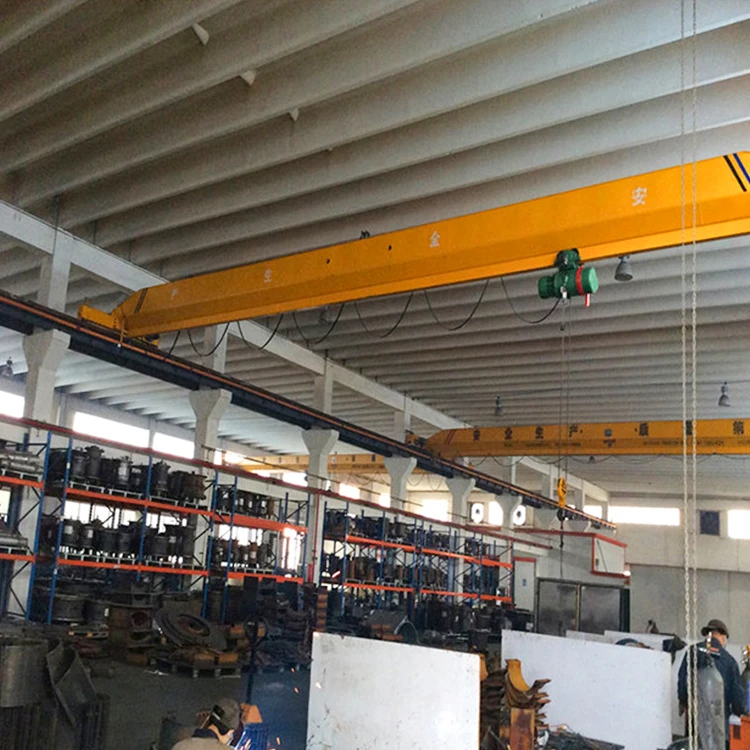 Overhead Crane 5 Ton 12 Meter Single Girder Bridge Crane For Industry Workshop