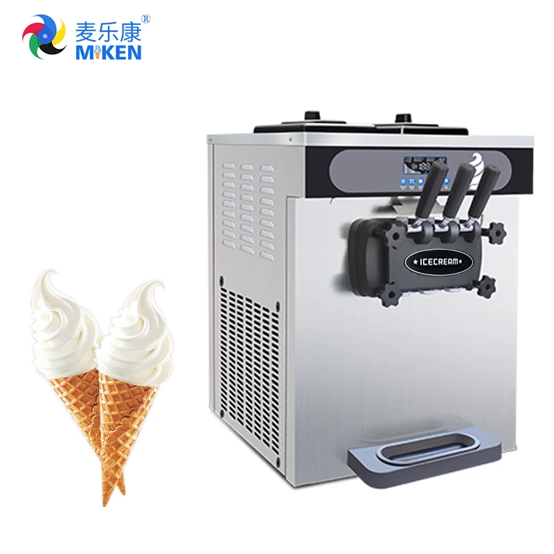 MK-36FTB 3 flavors soft ice cream machine ice cream maker with overnight function and airpump