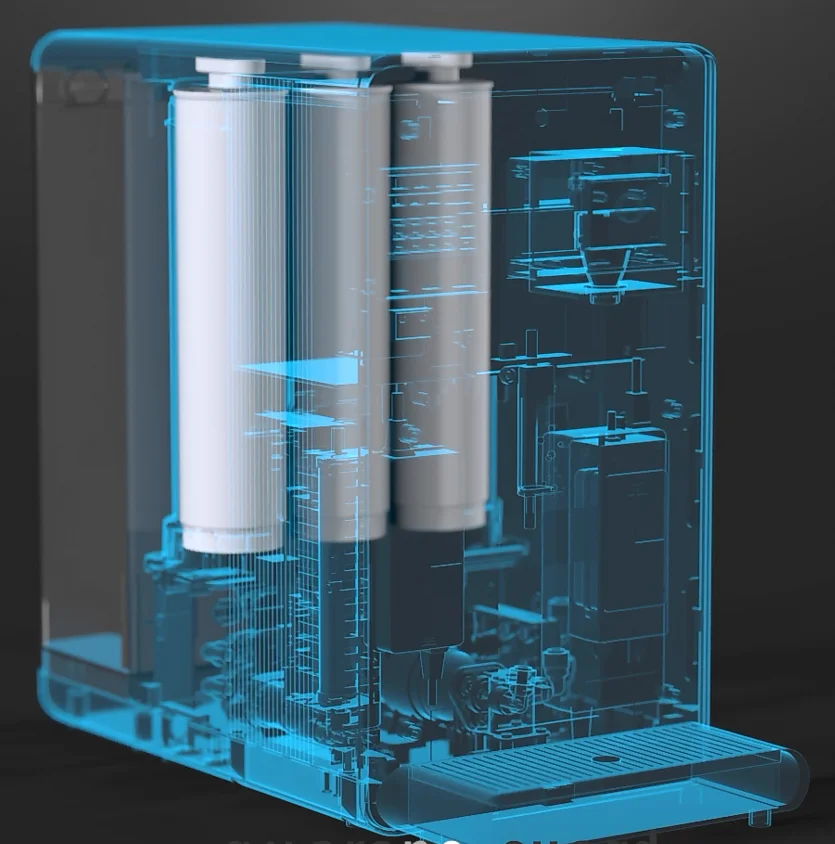 High-end Chinese Hot And Cold Water Purifier Tabletop RO Water Dispenser With Hydrogen Generator