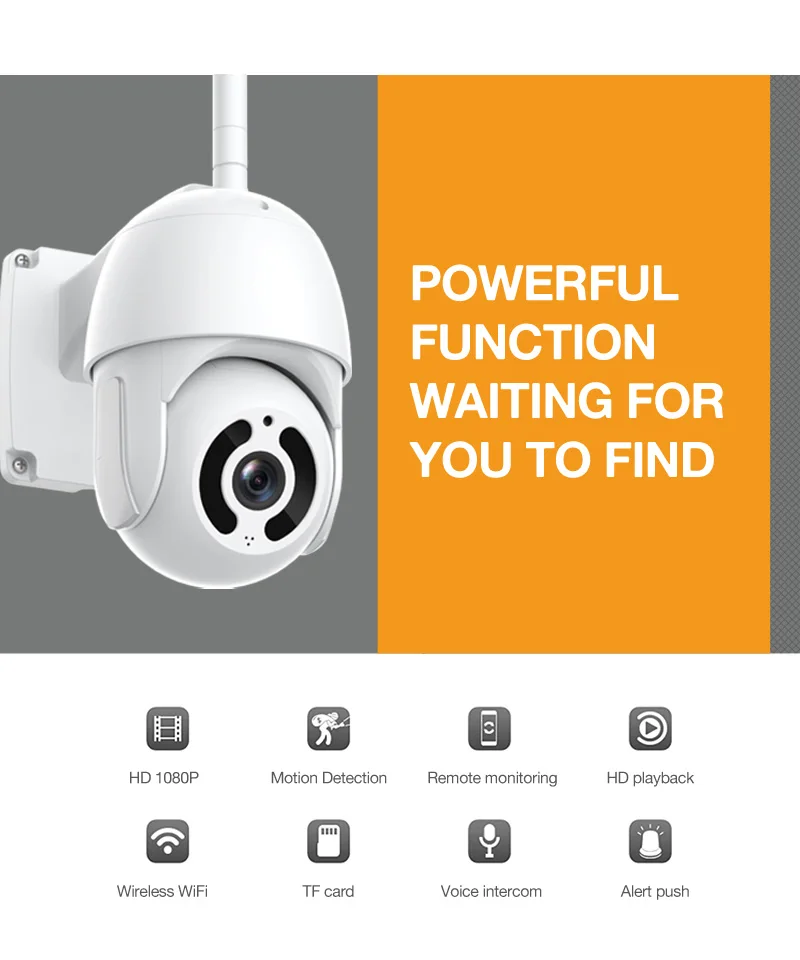 factory price ip wifi camera outdoor waterproof cctv ptz camera