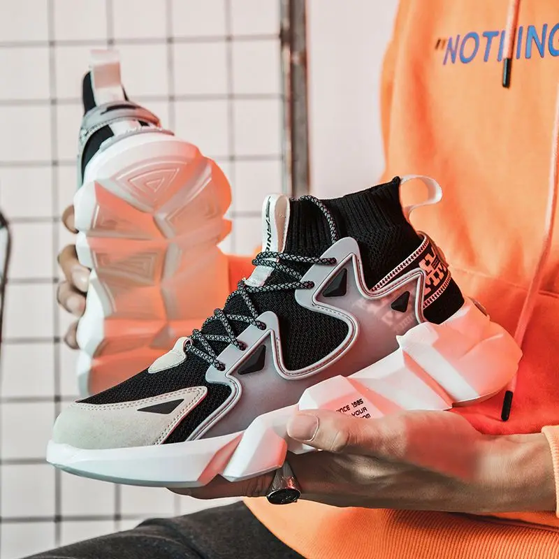 Men Jogging Sneakers Sapatos Hi Ankle Dress Shoe For Bangladesh Chunky Mens White Flat Urban Sneaker Casual Safety