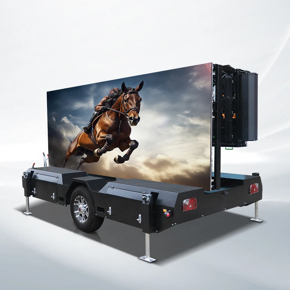 JCT производитель EF10 P3.91 мобильный СВЕТОДИОДНЫЙ трейлер Roadshow экран рекламный щит для наружной рекламы карнавал
