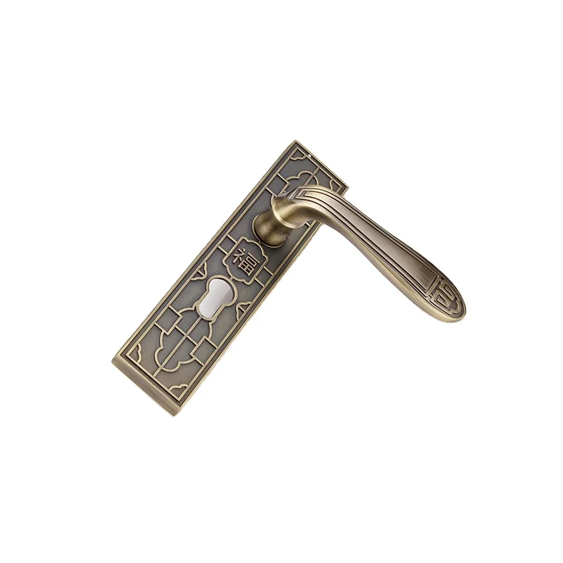 China manufacturer high security standard zinc alloy door plate handles and locks set front mortise child safety door lock price