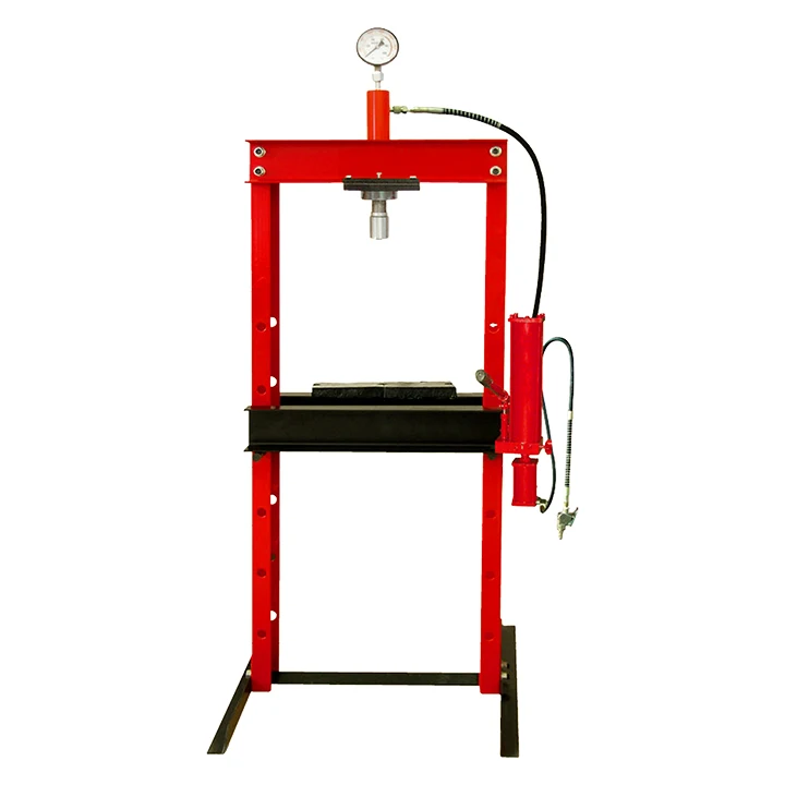 10 Ton Pneumatic Air Hydraulic Shop Press Machine With Gauge Car Vehicle Repair CE Hydraulic Cylinder Manual Shop Press Tools