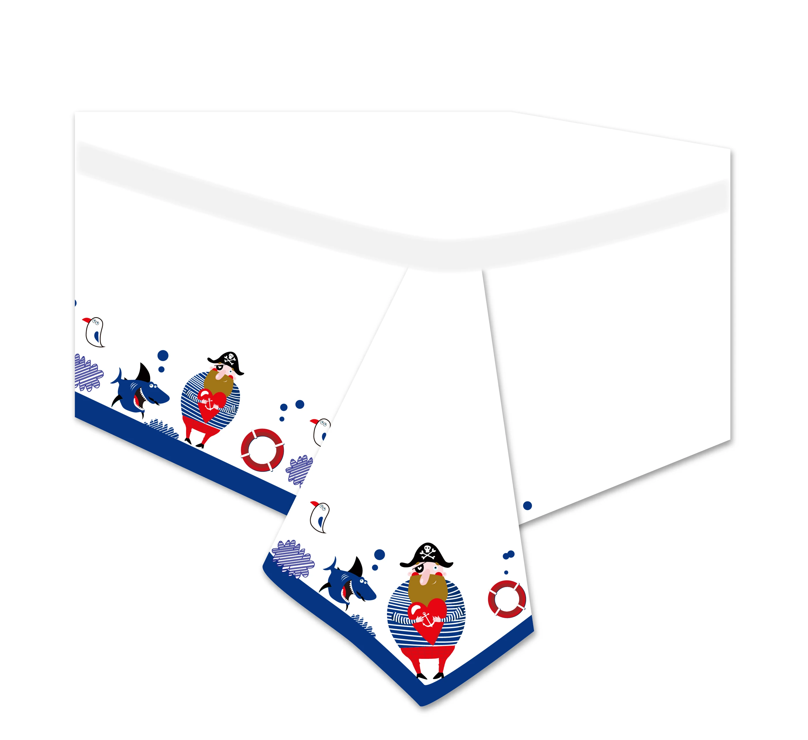 Pirate Theme Tableware Sets Birthday Party Decoration For Children Disposable Party Supplies Home Decoration -Serves 16