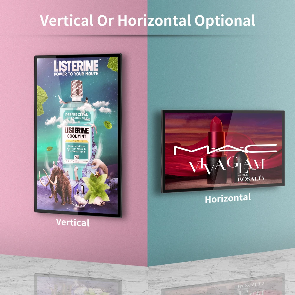 23.6 27 Inch Wall-mounted Android System  LCD Advertising Displays Digital Signage Android Player