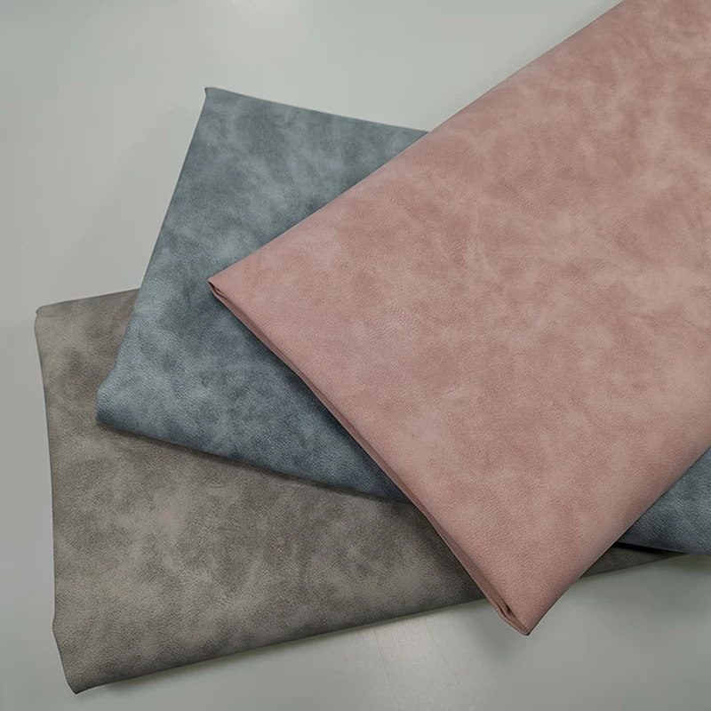 1.0MM Soft Frosted Matte PU Synthetic Leather Yangbuck Suede Artificial Leather for Making Shoe Bag