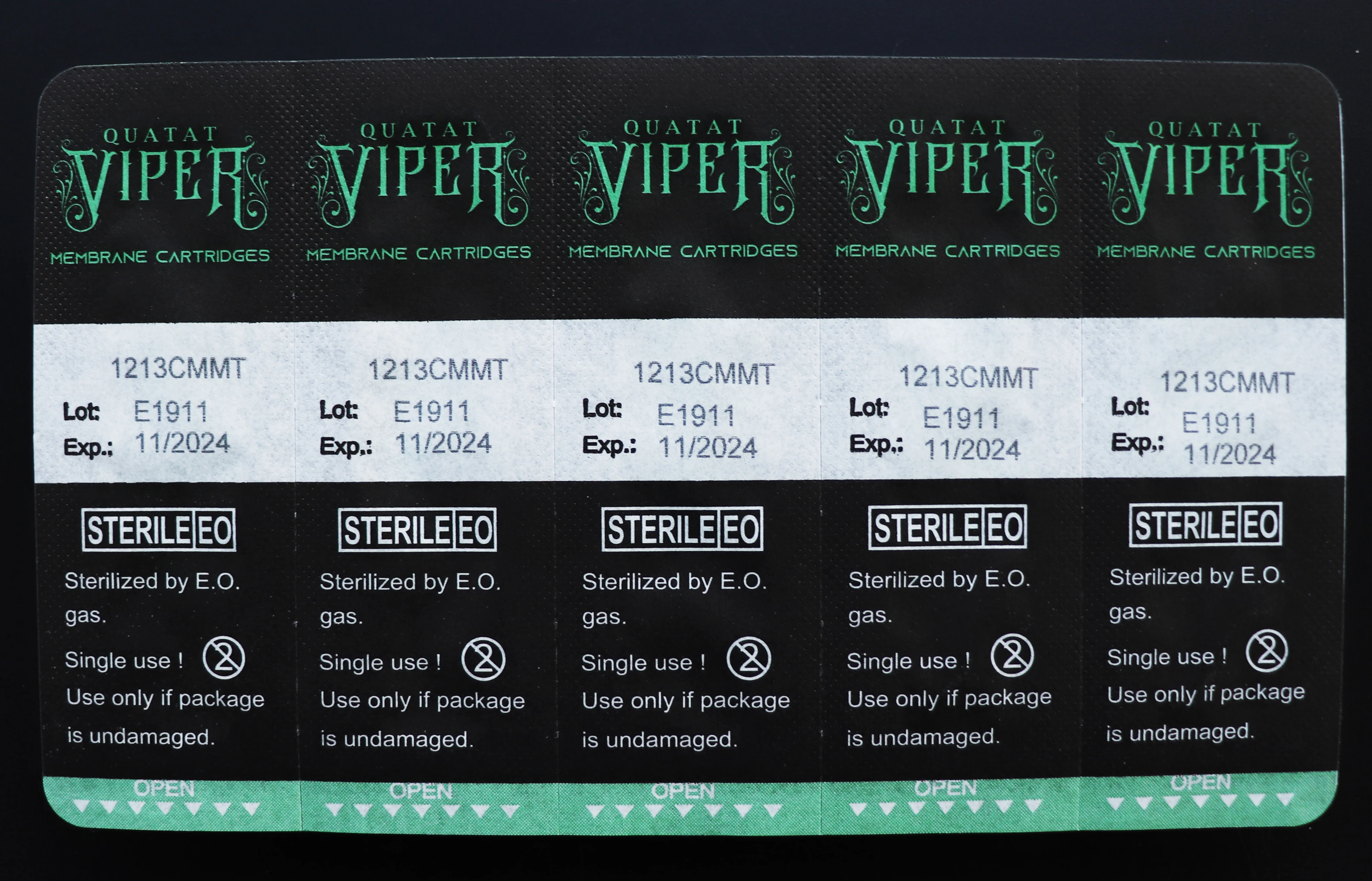 VIPRE Высококачественная коробка для перманентного макияжа из 20 картриджей стерилизации татуировочных игл
